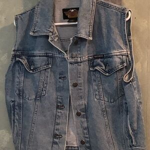 Harley Davidson denim vest medium size